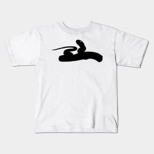 Snake Black Silhouette Pet Animal Cool Style Kids T-Shirt